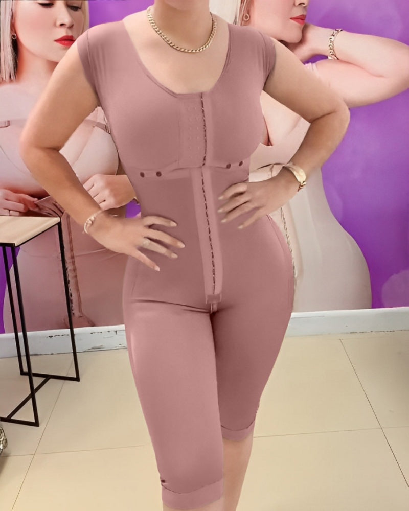 Fajas Colombianas Hourglass Moldeador Corporal Completo Sin Mangas Con Sostén