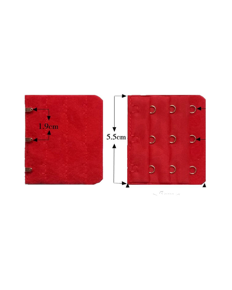 Hebilla Extensora para Ropa Interior 3 Filas 3 Ganchos