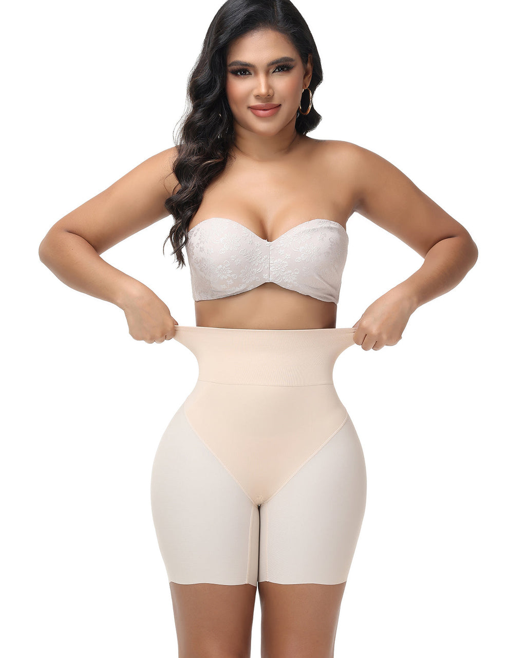 Shorts moldeadores sin costuras con control de abdomen y levantamiento de glúteos
