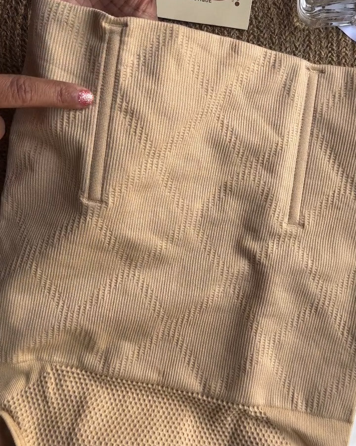 Shorts tipo tanga moldeadores de cintura alta sin costuras con control de abdomen y levantamiento de glúteos
