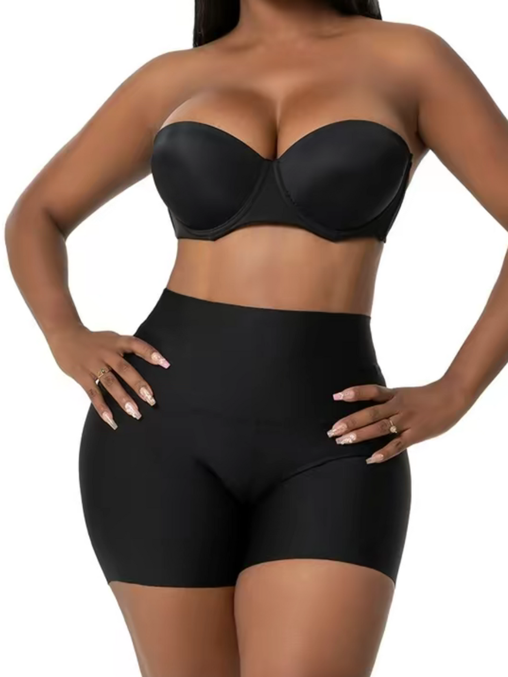 Shorts moldeadores de cuerpo sin costuras para mujer con cintura alta