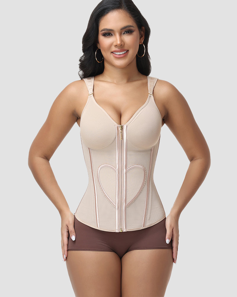 Corsé Cinturilla Reductora con Sujetador Incorporado Shapshe® con Diseño de Corazón