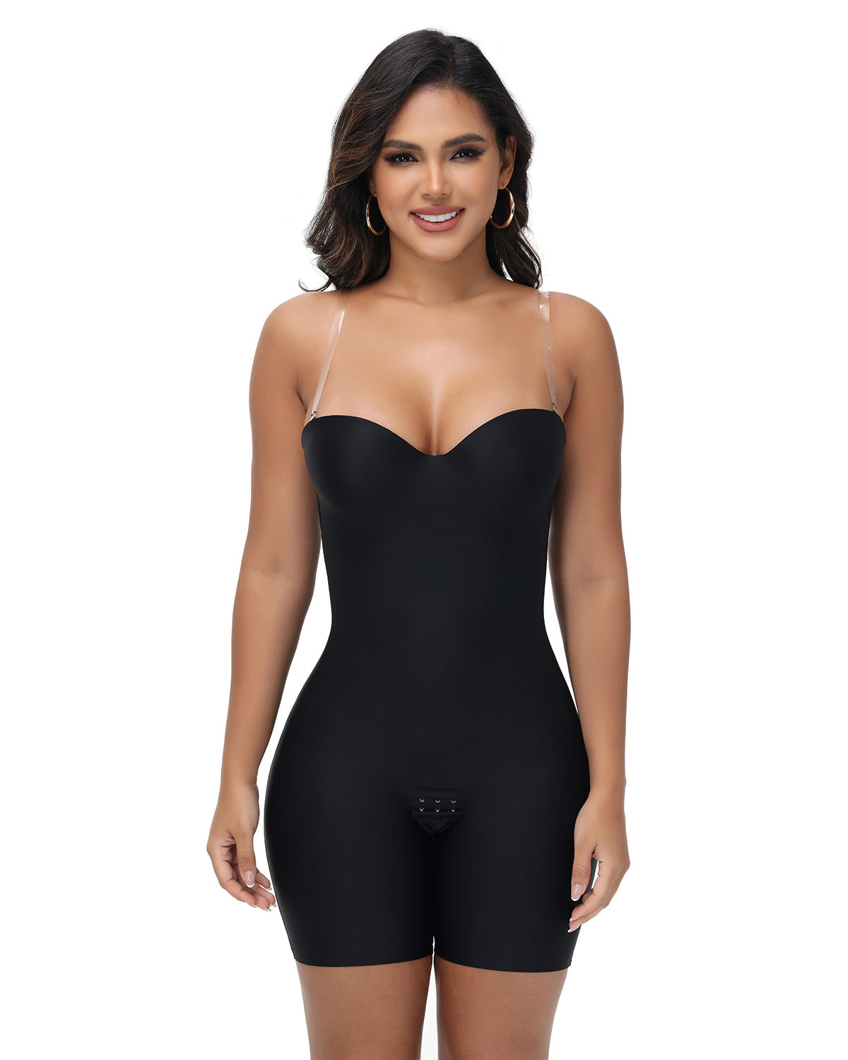 Shapshe® Body con Copa Suave Control de Abdomen Faja Incorporada con Tirantes Ajustables