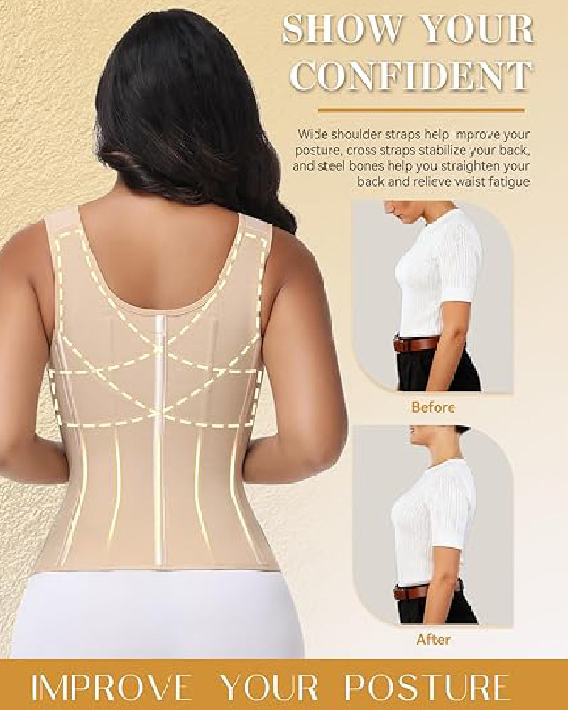 Shapshe® Faja Moldeadora de Cintura para Mujer con Control de Abdomen y Corsé de Reloj de Arena con Sujetador