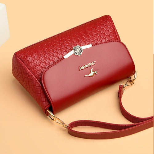 Bolso de Hombro Acabado Brillante Aura Flor Selene, Elegancia y Gran Capacidad Siempre Contigo