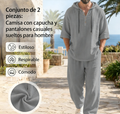 👕 Conjunto de Lino Holgado para Hombre – Disponible en 8 Colores, Comodidad y Estilo para Todos los Días 🌿✨