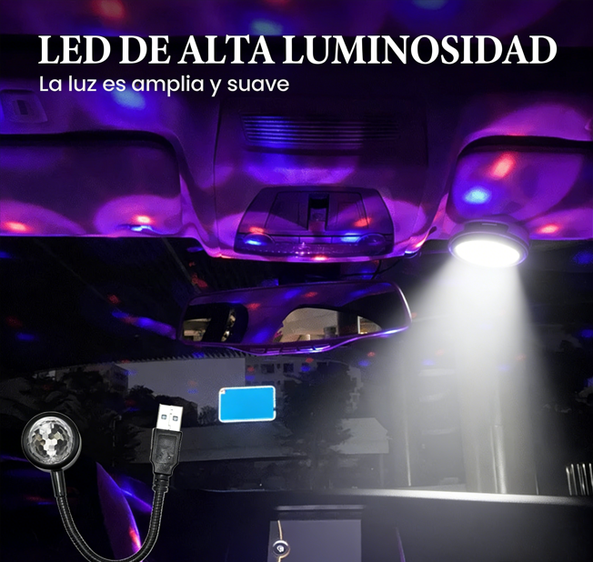 🌟 Luz Ambiental Portátil para Coche en Forma de Bola 🚗✨ ¡Ilumina tu viaje con estilo y comodidad! 💡🎶