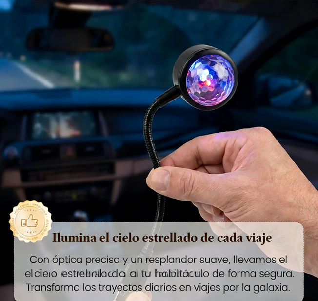🌟 Luz Ambiental Portátil para Coche en Forma de Bola 🚗✨ ¡Ilumina tu viaje con estilo y comodidad! 💡🎶