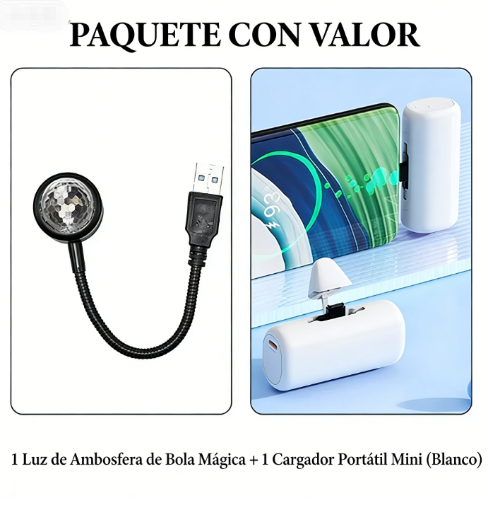 🌟 Luz Ambiental Portátil para Coche en Forma de Bola 🚗✨ ¡Ilumina tu viaje con estilo y comodidad! 💡🎶