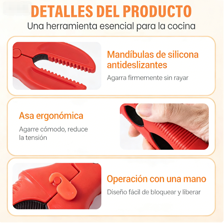 ✨ Abrazadera de Silicona 3 en 1 para Cuencos y Platos – Práctica, Antideslizante y Multifuncional 🍽️🔒