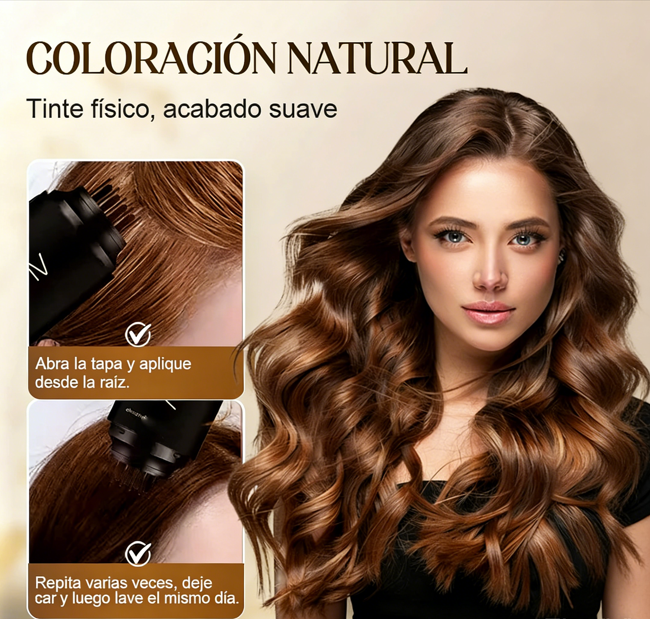 🌿✨ Peine Retocador para Cubrir Canas al Instante – Retoque rápido y natural 💁‍♀️💫