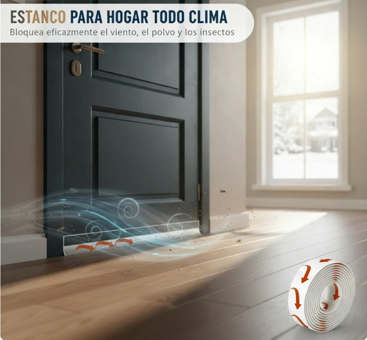 🔥 Burletes Autoadhesivos para Puertas y Ventanas – Aísla el Frío y Ahorrar Energía con Facilidad ❄️🏠