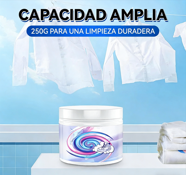 🧼✨ Pasta Limpiadora Multiusos 250g – Limpia Zapatillas Blancas y Ropa Fácilmente con Resultados Impecables 👟👕🌟