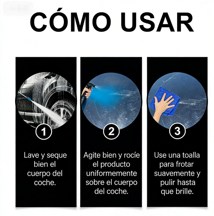 🚗✨ Spray Abrillantador para Coches + Toalla – Brillo Instantáneo sin Rayar, Protección Duradera contra el Polvo 🧼🌟