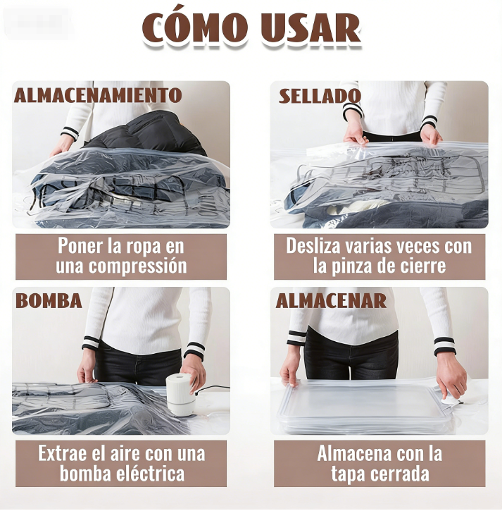 🧳✨ Bolsas Colgantes de Almacenamiento al Vacío – Ahorra Espacio y Mantén tu Ropa Organizada con Facilidad 💼🌟