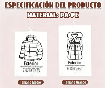 🧳✨ Bolsas Colgantes de Almacenamiento al Vacío – Ahorra Espacio y Mantén tu Ropa Organizada con Facilidad 💼🌟