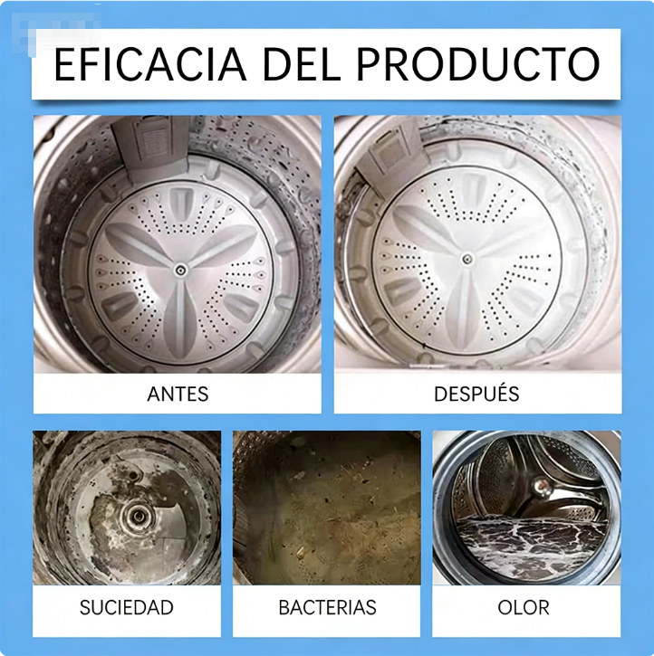 🧼✨ Tabletas Limpiadoras para Lavadoras – Limpieza Profunda, Eliminación de Olores y Extiende la Vida Útil de tu Máquina 🧺💡