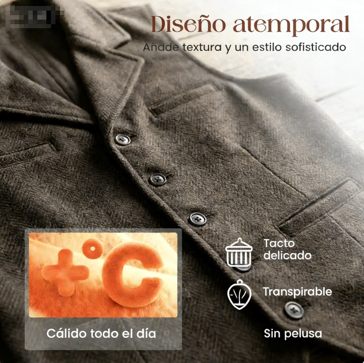 👔✨ Chaleco Informal de Corte Ajustado para Hombre – Estilo Moderno, Elegante y Perfecto para un Look Sofisticado 💼🔥