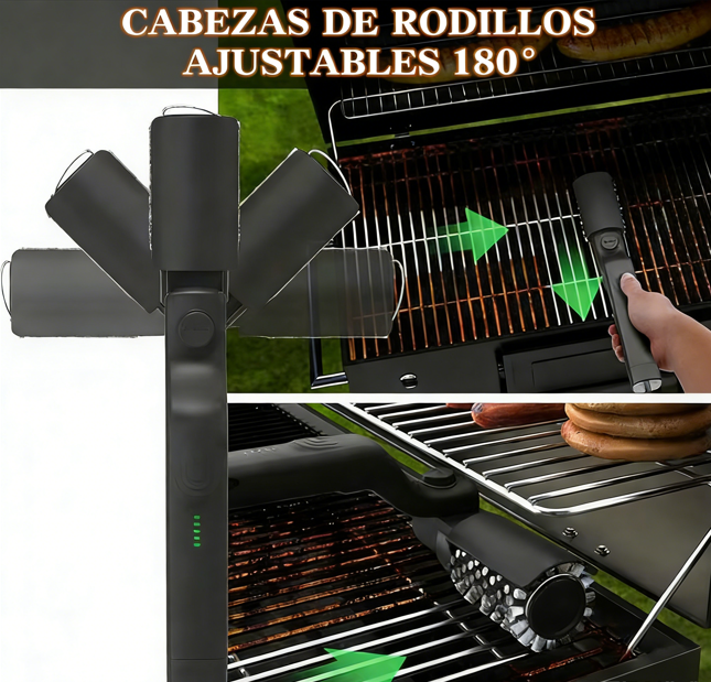 🍖⚡ Cepillo Eléctrico Inalámbrico para Barbacoas – Limpieza Potente, Rápida y sin Esfuerzo para una Parrilla Impecable 🔥✨