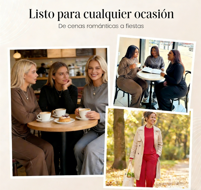 ✨👕 Conjunto de 2 Piezas para Mujer: Camiseta de Manga Larga y Pantalones Anchos – Comodidad Moderna y Estilo Relajado para el Día a Día 🌟💖