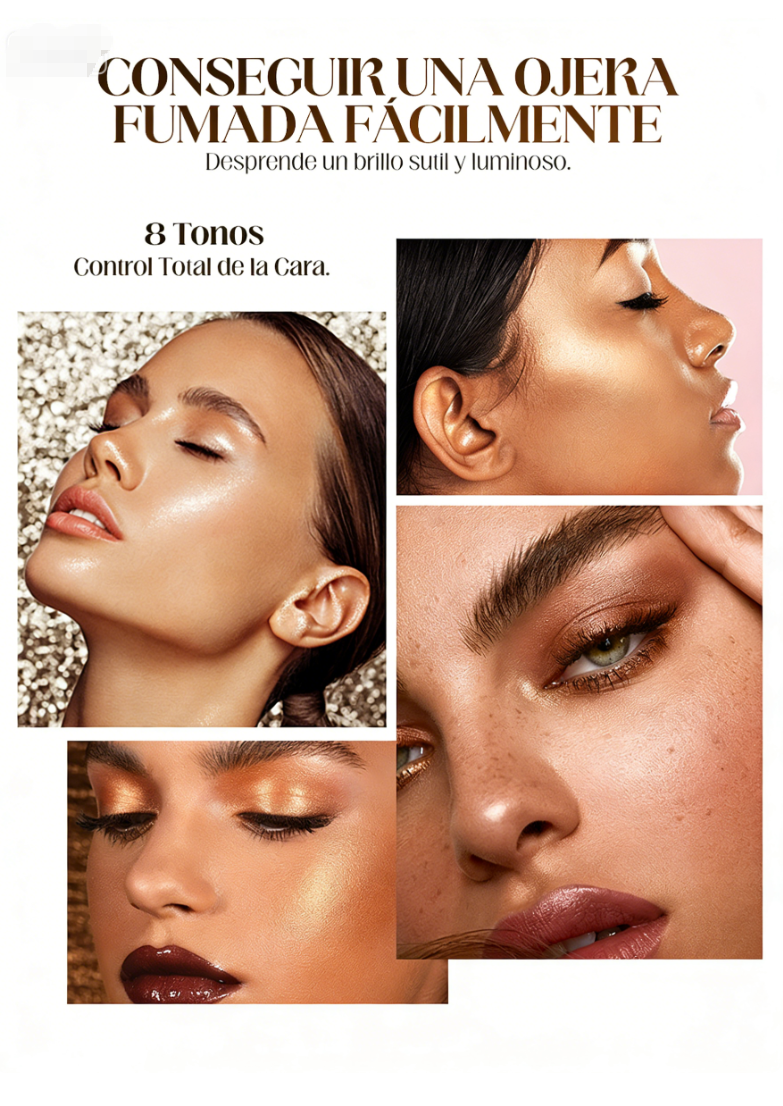 🌈💖 Palo de Sombra de Ojos con Purpurina de 8 Colores – Resistente al Agua, Larga Duración y Multiusos para un Maquillaje Brillante y Creativo ✨👁️