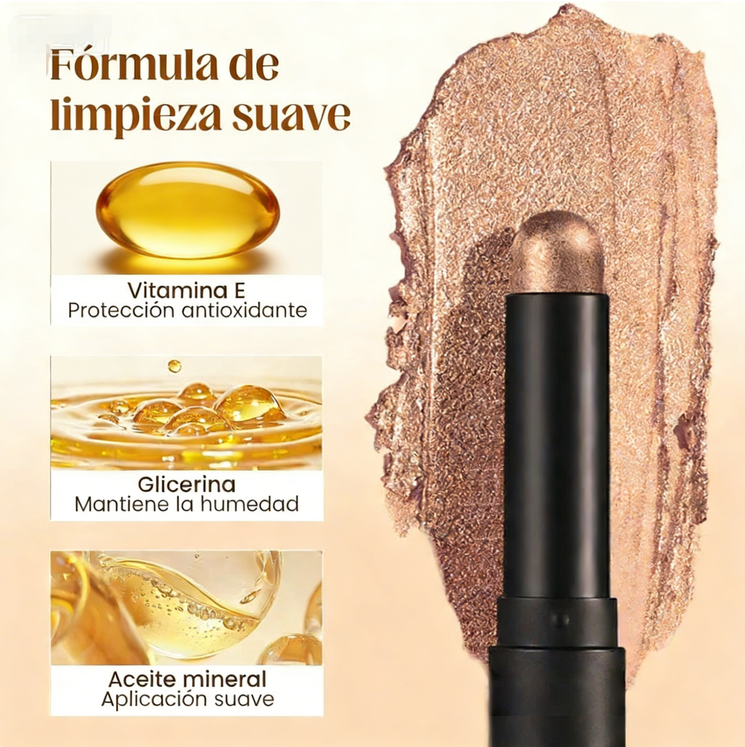 🌈💖 Palo de Sombra de Ojos con Purpurina de 8 Colores – Resistente al Agua, Larga Duración y Multiusos para un Maquillaje Brillante y Creativo ✨👁️