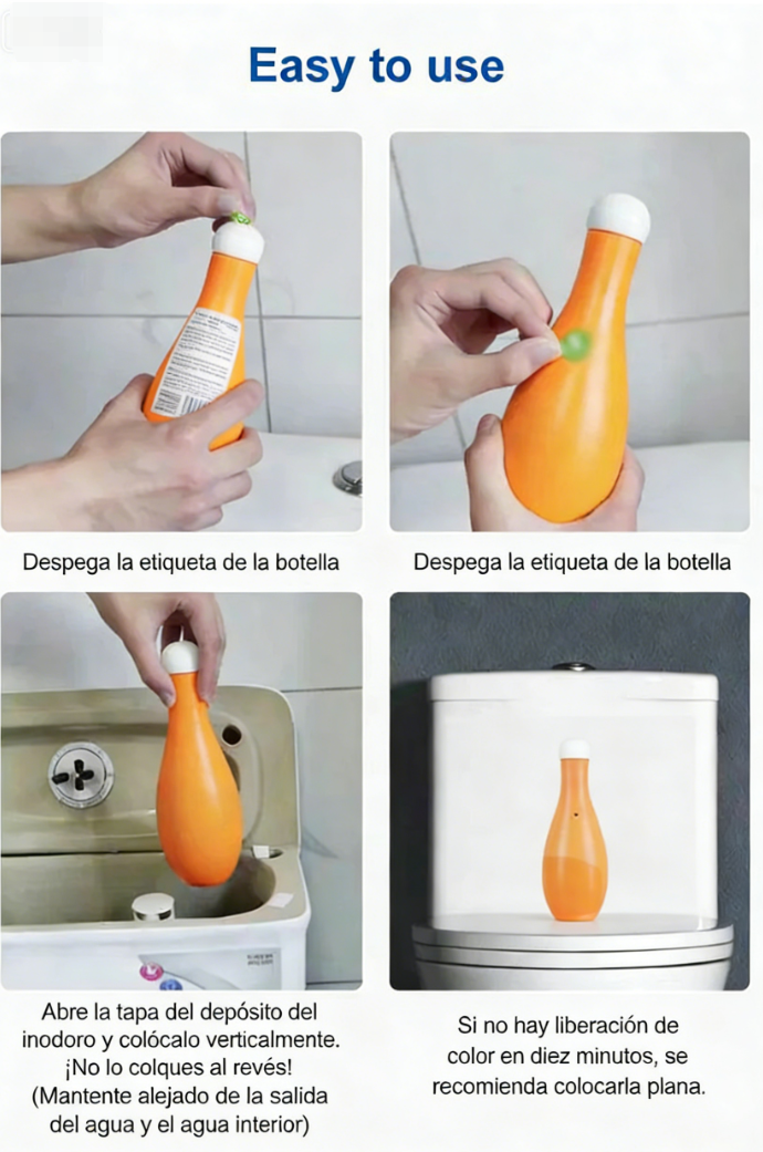 🚽💙 Limpiador de Inodoros en Bola con Burbuja Azul – Limpieza Potente, Frescura Continua y Baño Siempre Impecable 🫧✨