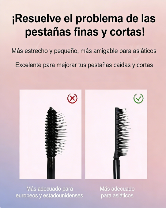 👁️✨ Máscara de Pestañas Impermeable y a Prueba de Manchas – Alarga, Riza y Dura Todo el Día para una Mirada Deslumbrante 💖🌟