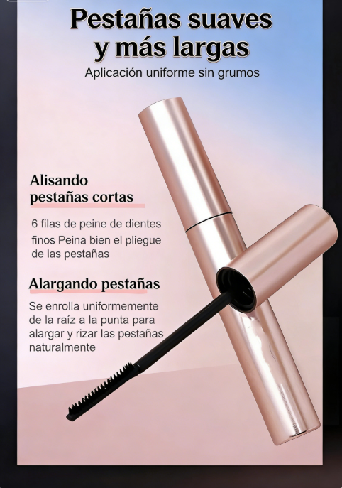 👁️✨ Máscara de Pestañas Impermeable y a Prueba de Manchas – Alarga, Riza y Dura Todo el Día para una Mirada Deslumbrante 💖🌟