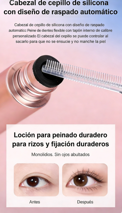 👁️✨ Máscara de Pestañas Impermeable y a Prueba de Manchas – Alarga, Riza y Dura Todo el Día para una Mirada Deslumbrante 💖🌟