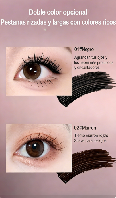 👁️✨ Máscara de Pestañas Impermeable y a Prueba de Manchas – Alarga, Riza y Dura Todo el Día para una Mirada Deslumbrante 💖🌟