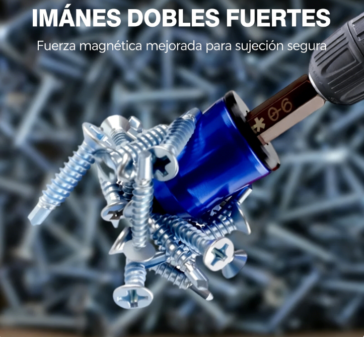 🛠️✨ Anillo Magnético con Cabezal de Destornillador 3 en 1 – Herramienta Innovadora para Fácil Acceso y Mayor Eficiencia en tus Proyectos 🔩💥