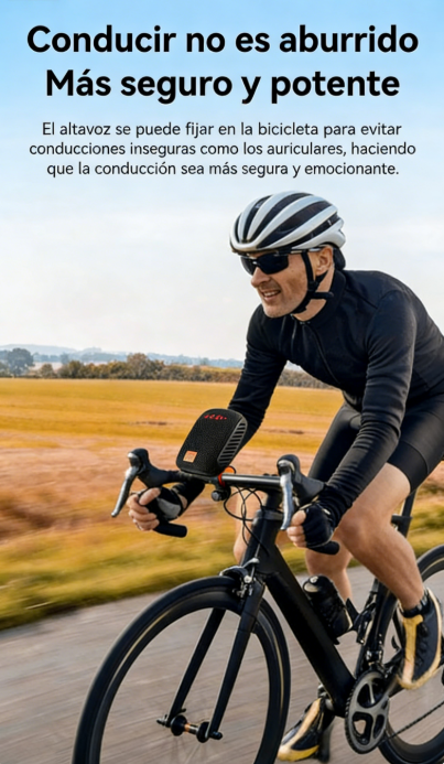 🔊🚴‍♂️ ¡OFERTA 50% OFF! Altavoz Bluetooth para Bicicleta con Soporte y Sonido Estéreo