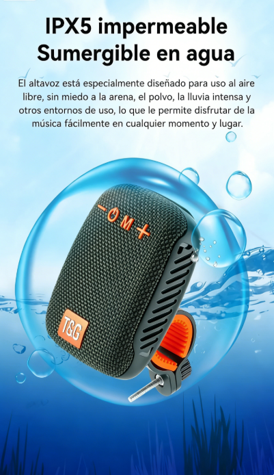 🔊🚴‍♂️ ¡OFERTA 50% OFF! Altavoz Bluetooth para Bicicleta con Soporte y Sonido Estéreo