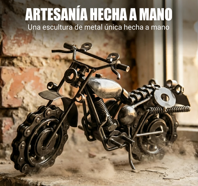 🏍️✨ Modelo de Motocicleta de Hierro Artesanal – Decoración Única y Detalles Impresionantes para los Amantes de las Motos 🛠️💥