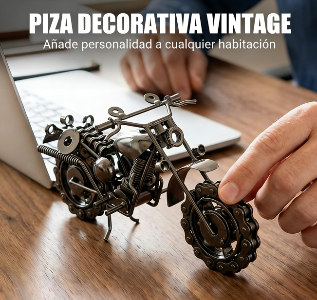 🏍️✨ Modelo de Motocicleta de Hierro Artesanal – Decoración Única y Detalles Impresionantes para los Amantes de las Motos 🛠️💥