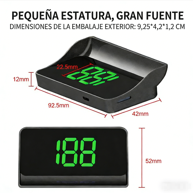 🚗💥 Velocímetro con Pantalla Frontal para Automóvil – Acompañamiento Perfecto para una Conducción Segura y Precisa ✨🔧