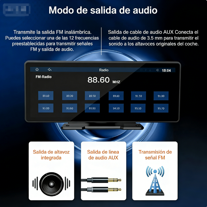 🚗📺 Pantalla Carplay de 10,26" con Cámara de Respaldo Integrada 🎥✨ Conexión Rápida y Conducción Inteligente 🚙🔊