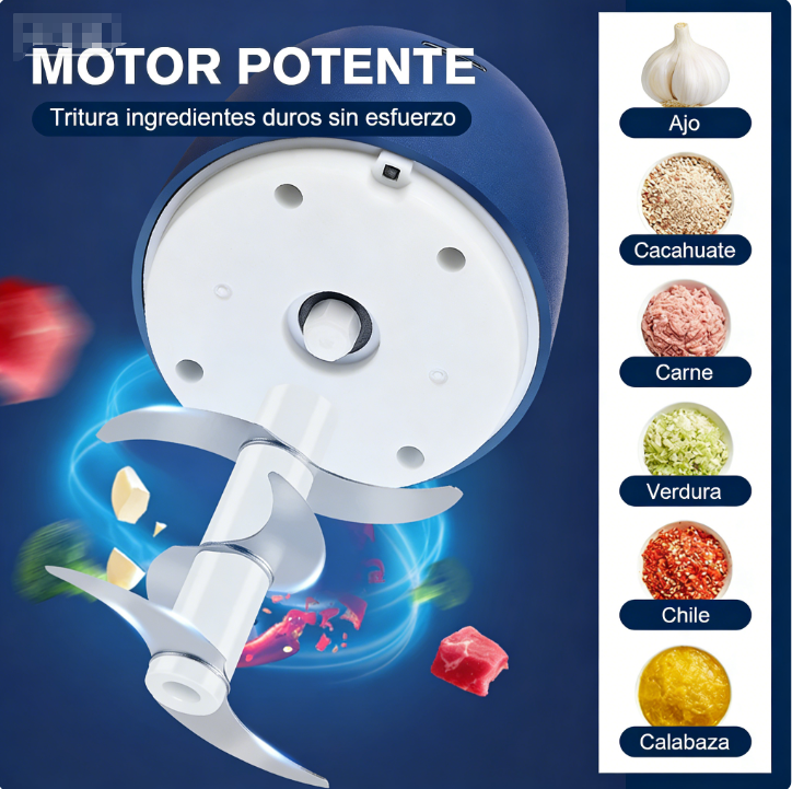 ⚡️🔥Triturador eléctrico: muele ajo, granos y carne de forma rápida y sencilla.🍽️👌 ¡Haz que tu cocina sea más rápida y eficiente!🔥