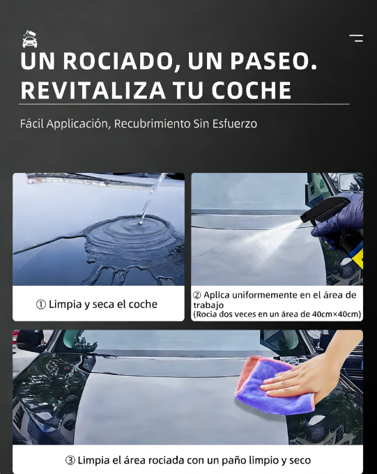 ⏰🔥 ¡Oferta Especial 50% OFF! 🚗💎 Aerosol de Recubrimiento Avanzado – Protege y Da Brillo Duradero a Tu Auto ✨🛡️
