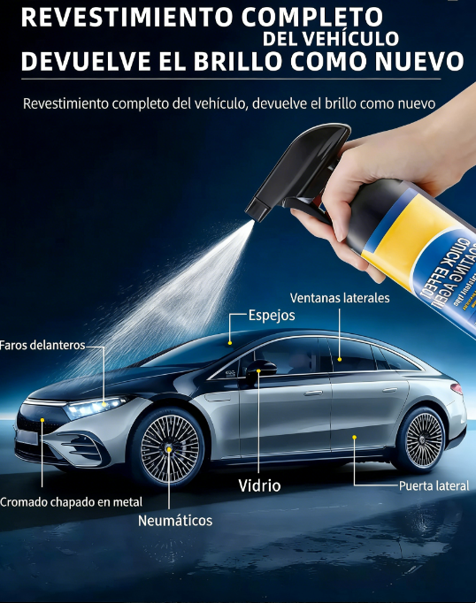 ⏰🔥 ¡Oferta Especial 50% OFF! 🚗💎 Aerosol de Recubrimiento Avanzado – Protege y Da Brillo Duradero a Tu Auto ✨🛡️