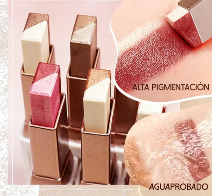 💖 Barra de Sombra de Ojos Degradada con Purpurina – Colores Brillantes y Duraderos para un Look Deslumbrante ✨👁️