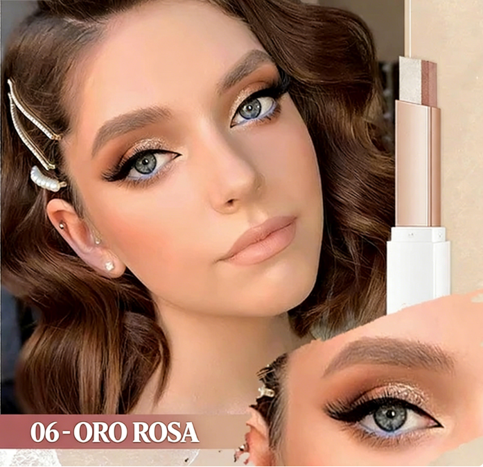 💖 Barra de Sombra de Ojos Degradada con Purpurina – Colores Brillantes y Duraderos para un Look Deslumbrante ✨👁️