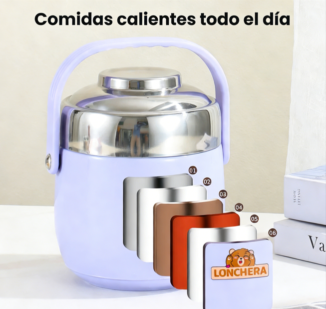 🥣 Termo para Alimentos de Acero Inoxidable – Aislamiento al Vacío de 1.5L para Mantener tus Comidas Calientes o Frías Todo el Día 🌡️✨