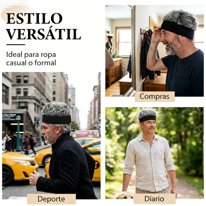 🎩 Gorra con Peluca Estilo Hip-Hop – Look Único y Moderno para Todos los Días 🧢✨