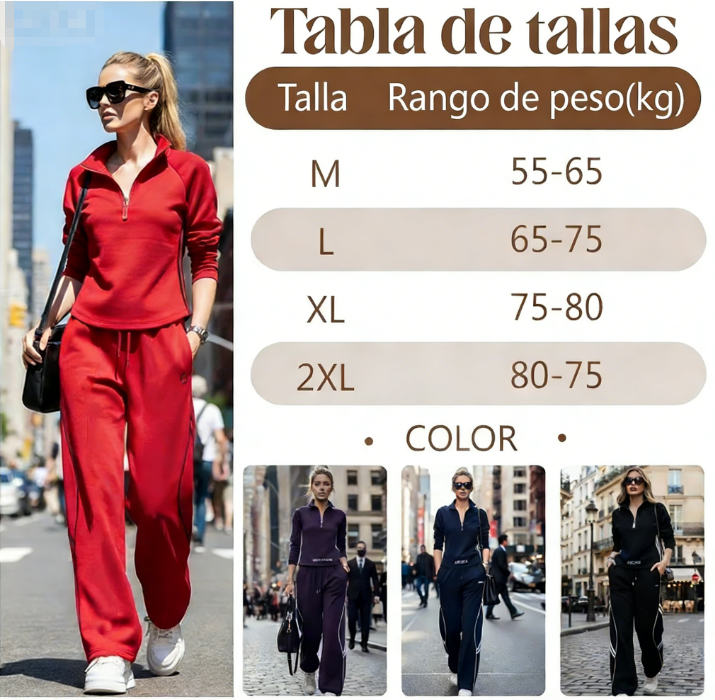 🔥 Conjunto Deportivo Casual para Mujer de 2 Piezas – Cómodo y Estilizado para Primavera y Otoño 🌸🍂