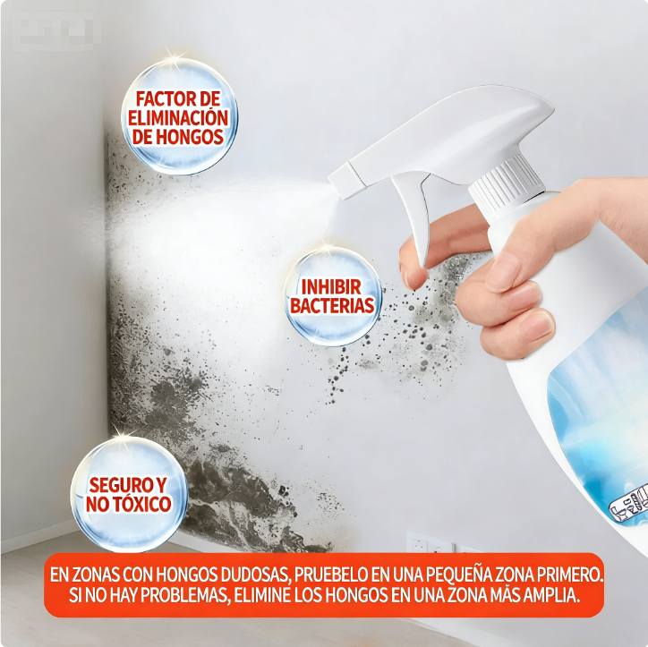 💧 Spray AntiMoho para Hogar – Rápido y Eficaz, Ideal para Paredes, Baño y Techo sin Dañar Superficies ✅🏠