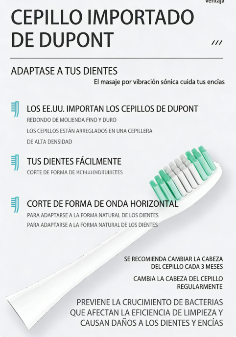 🦷✨ Limpiador Dental Ultrasónico 5 en 1 – 3 Velocidades Ajustables para Limpieza Profunda y Suave 💦📦
