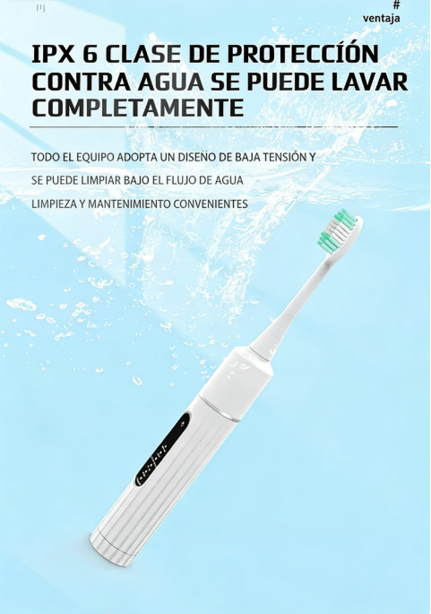 🦷✨ Limpiador Dental Ultrasónico 5 en 1 – 3 Velocidades Ajustables para Limpieza Profunda y Suave 💦📦