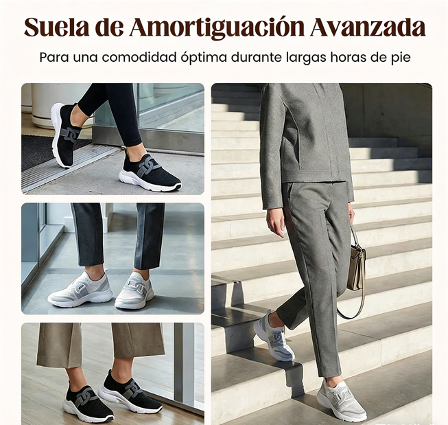 👟 Zapatos Ortopédicos sin Cordones para Mujer – Comodidad y Estilo para Caminar con Facilidad 💖🚶‍♀️